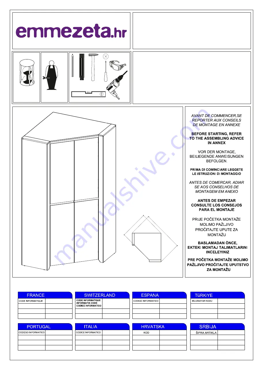 Emmezeta 101990 Assembling Instructions Download Page 1