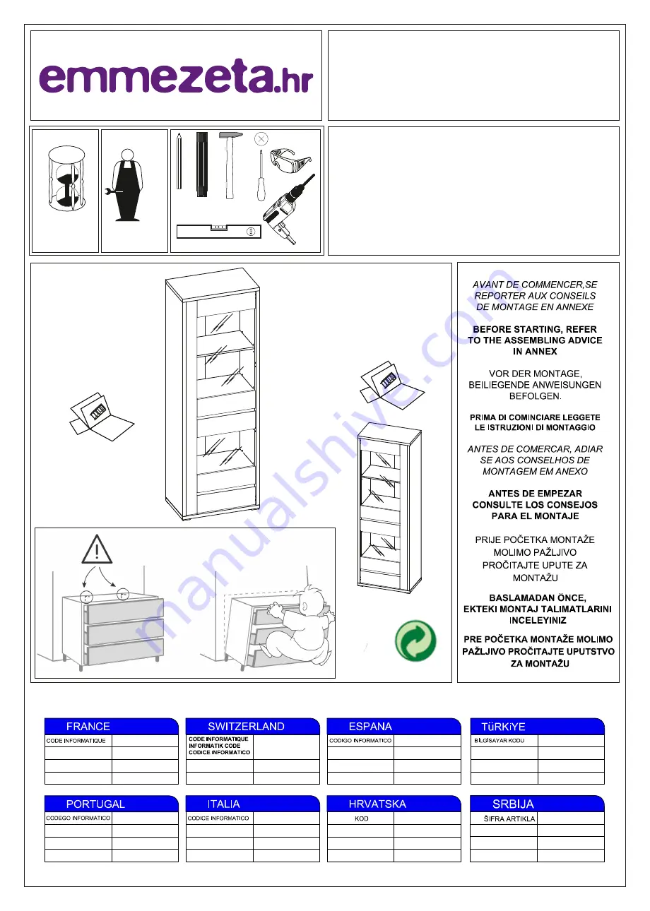 Emmezeta 605348 Assembling Instructions Download Page 1