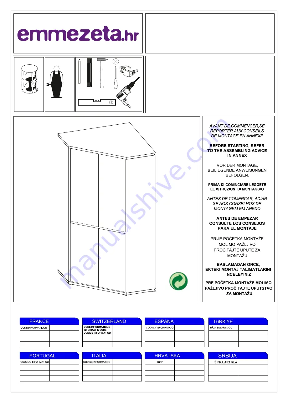 Emmezeta 605351 Assembling Instructions Download Page 1