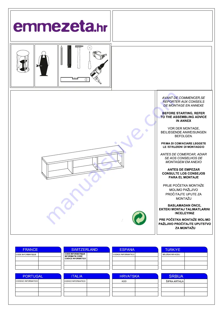 Emmezeta 605357 Assembling Instructions Download Page 1