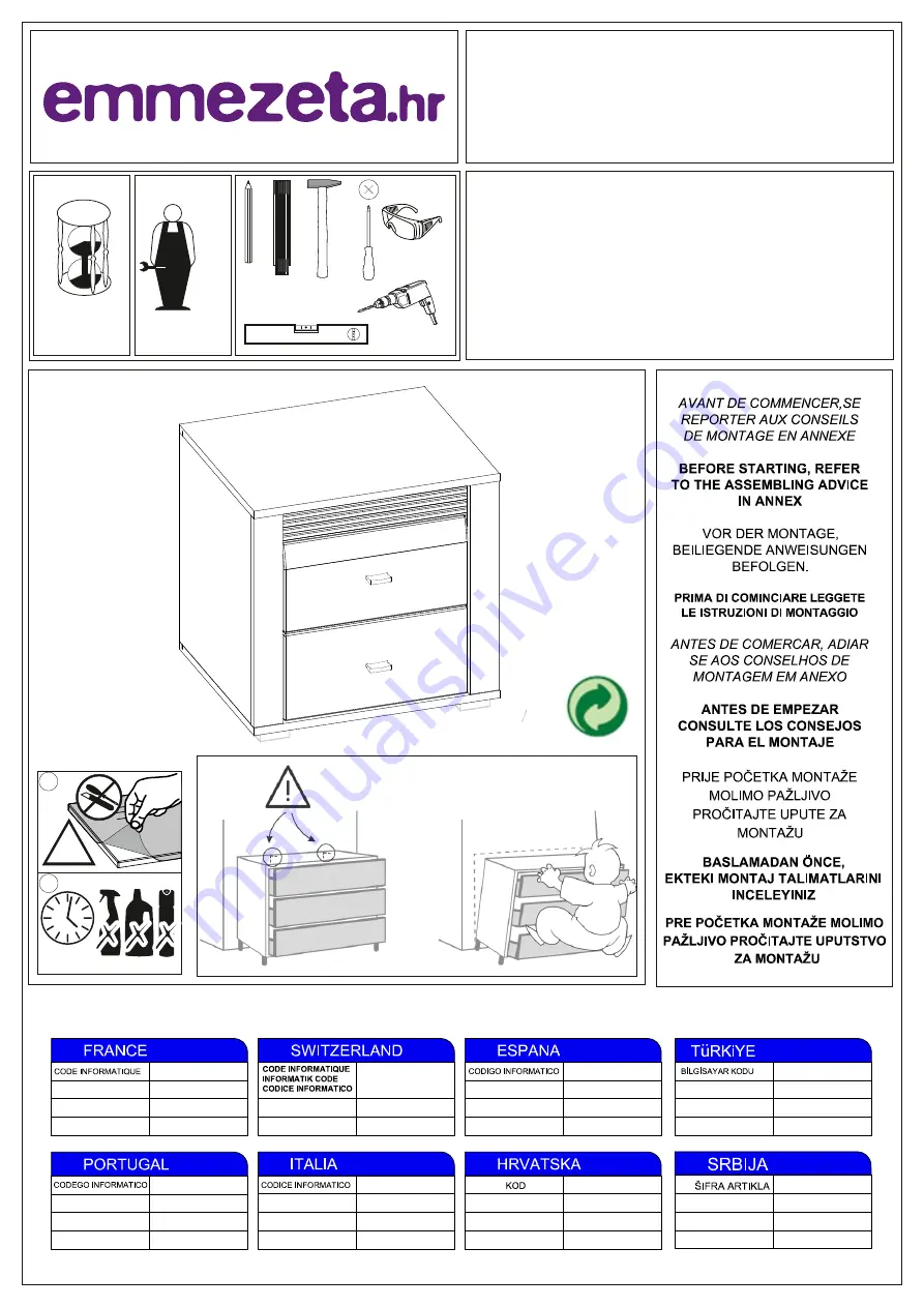 Emmezeta 624319 Assembling Instructions Download Page 1