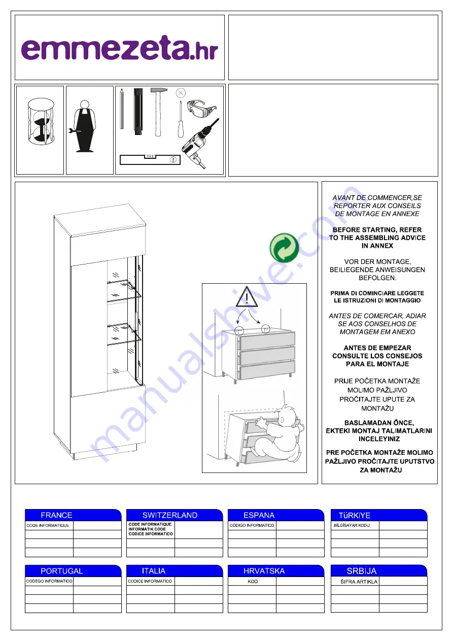 Emmezeta 634996 Assembling Instructions Download Page 1