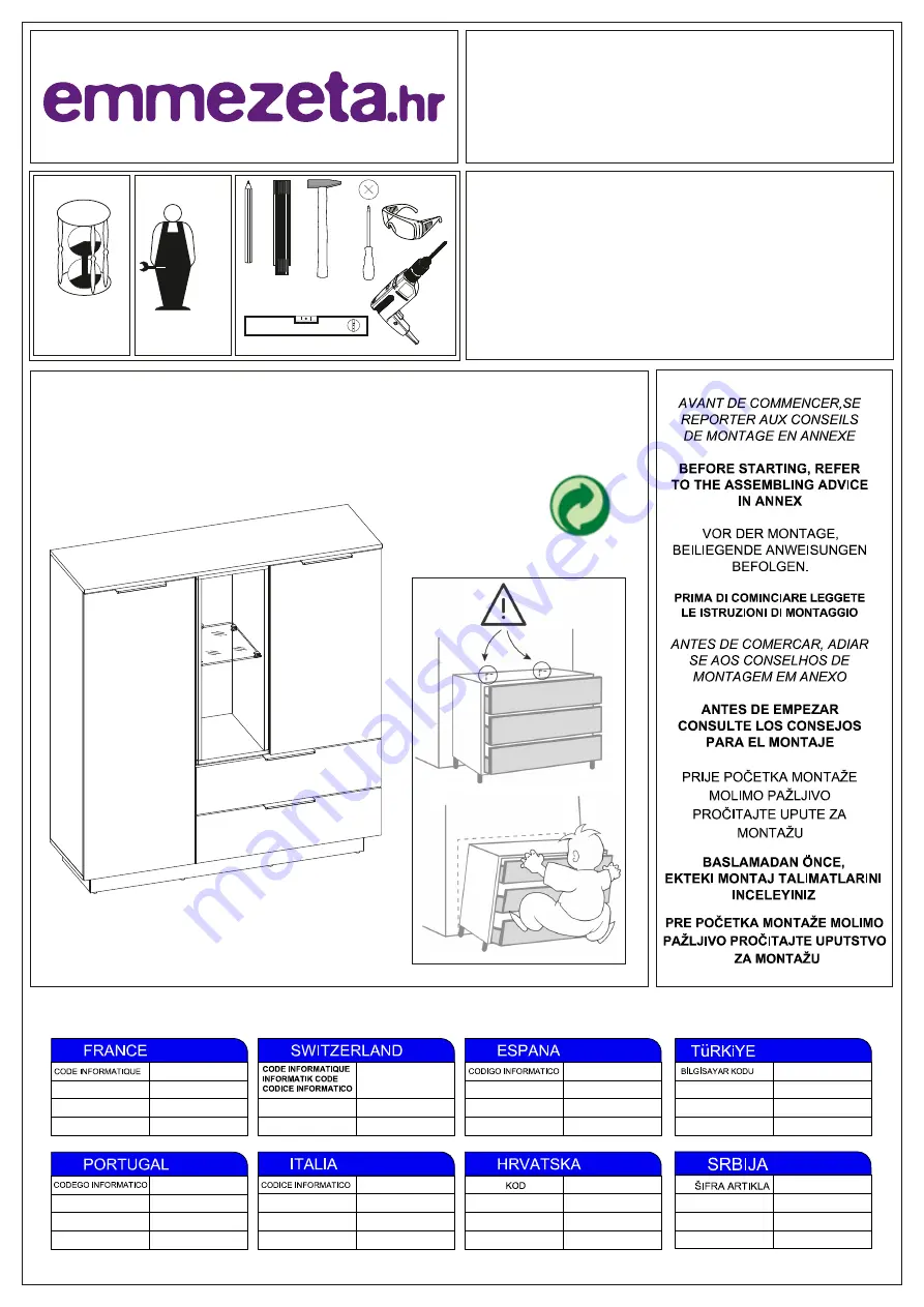 Emmezeta 634998 Assembling Instructions Download Page 1