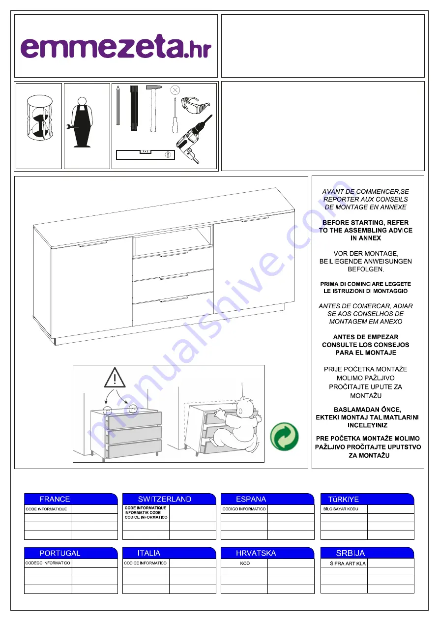 Emmezeta 635000 Assembling Instructions Download Page 1