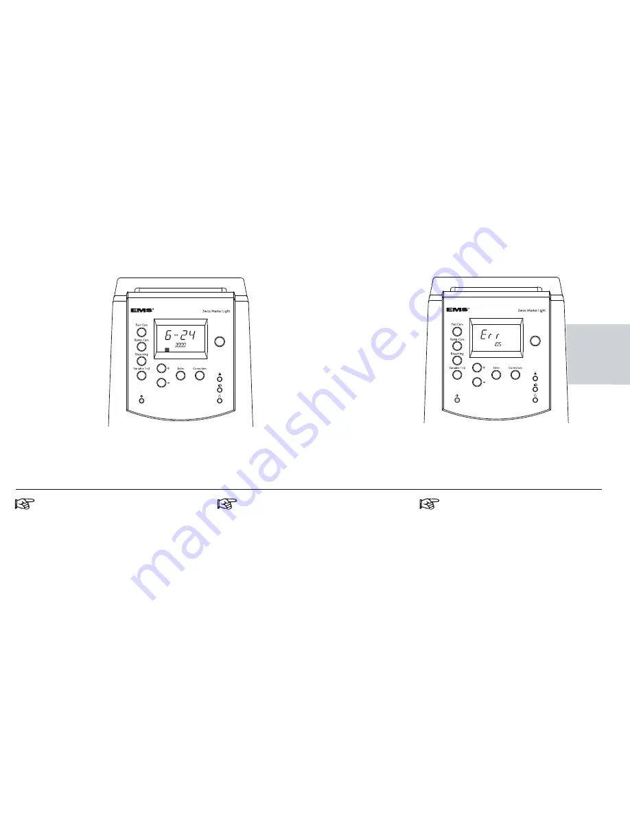 EMS Swiss Master Light Operation Instructions Manual Download Page 64