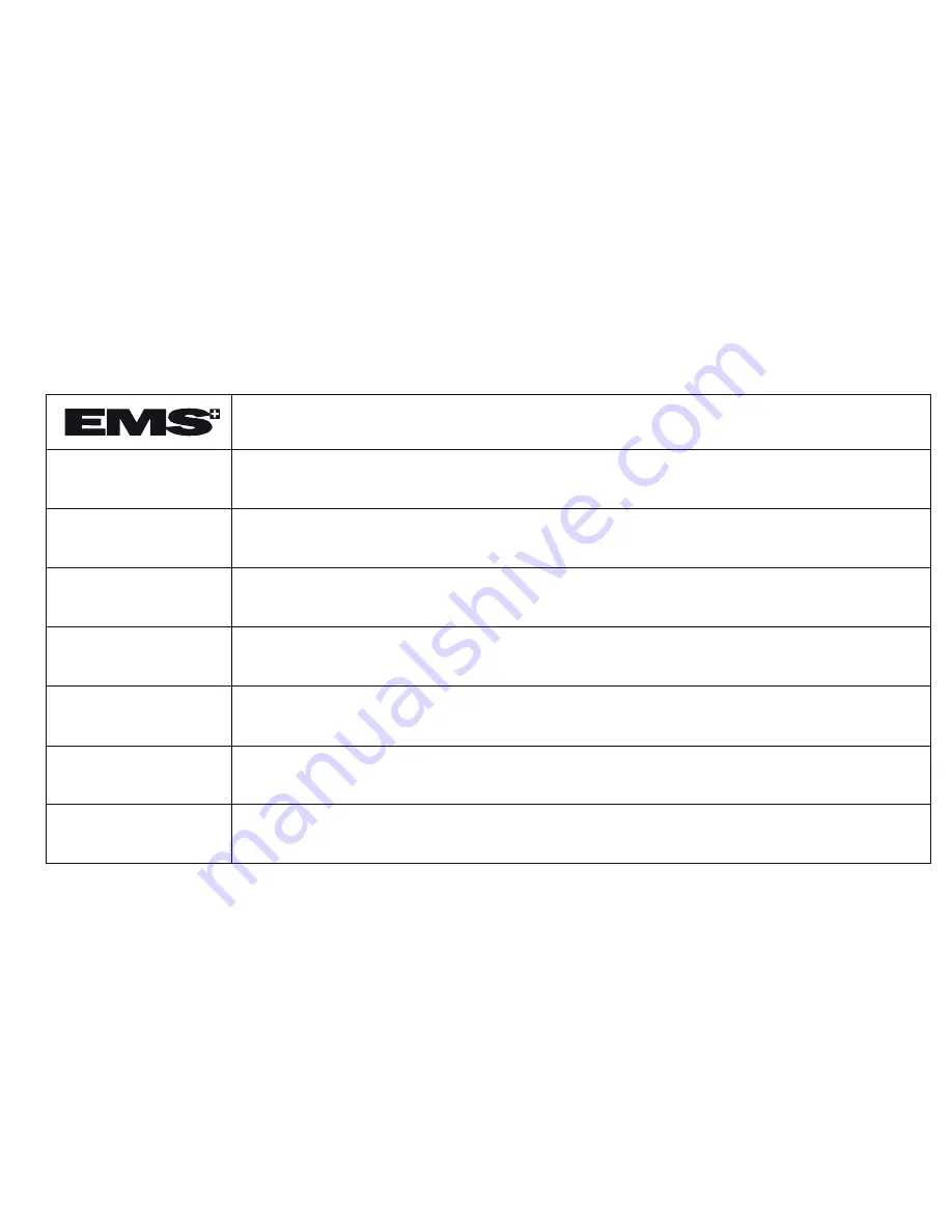 EMS Swiss Master Light Operation Instructions Manual Download Page 107