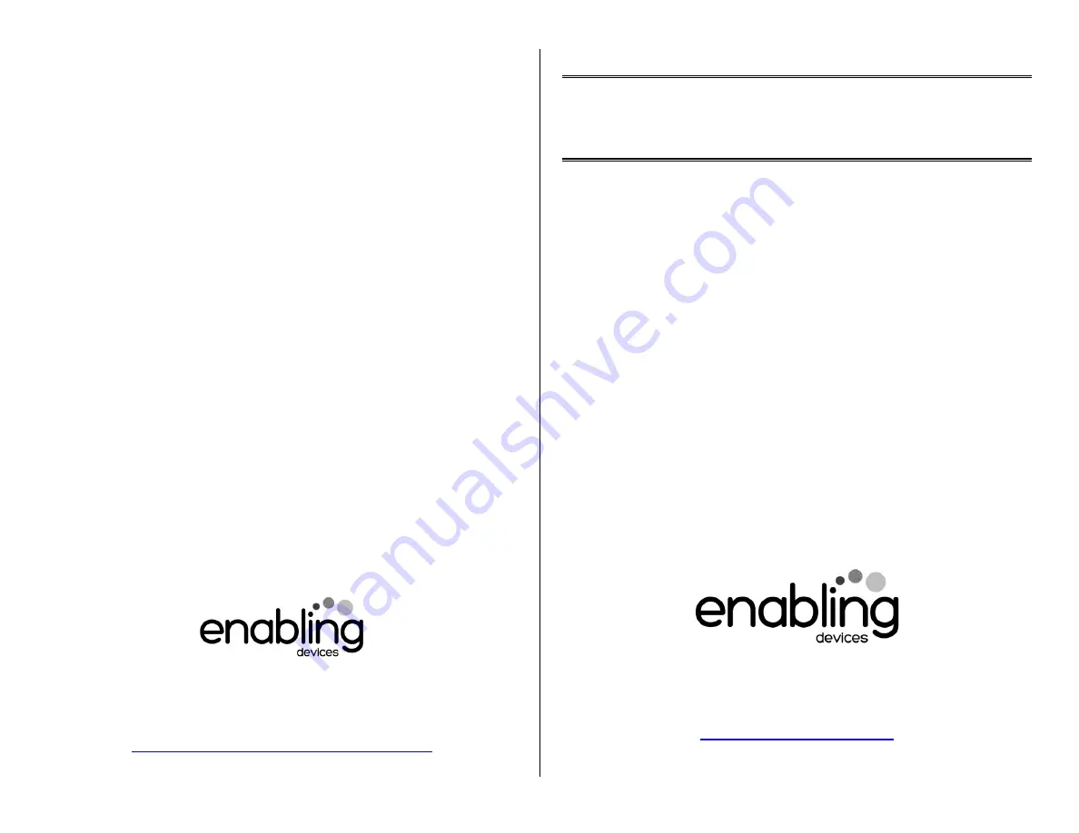 Enabling Devices 5060 Скачать руководство пользователя страница 1