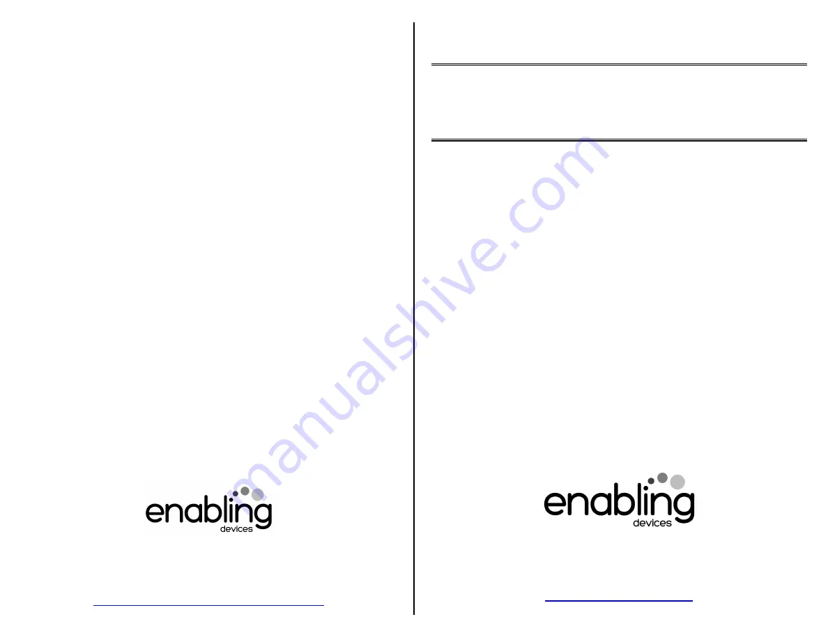 Enabling Devices 8151 Скачать руководство пользователя страница 1