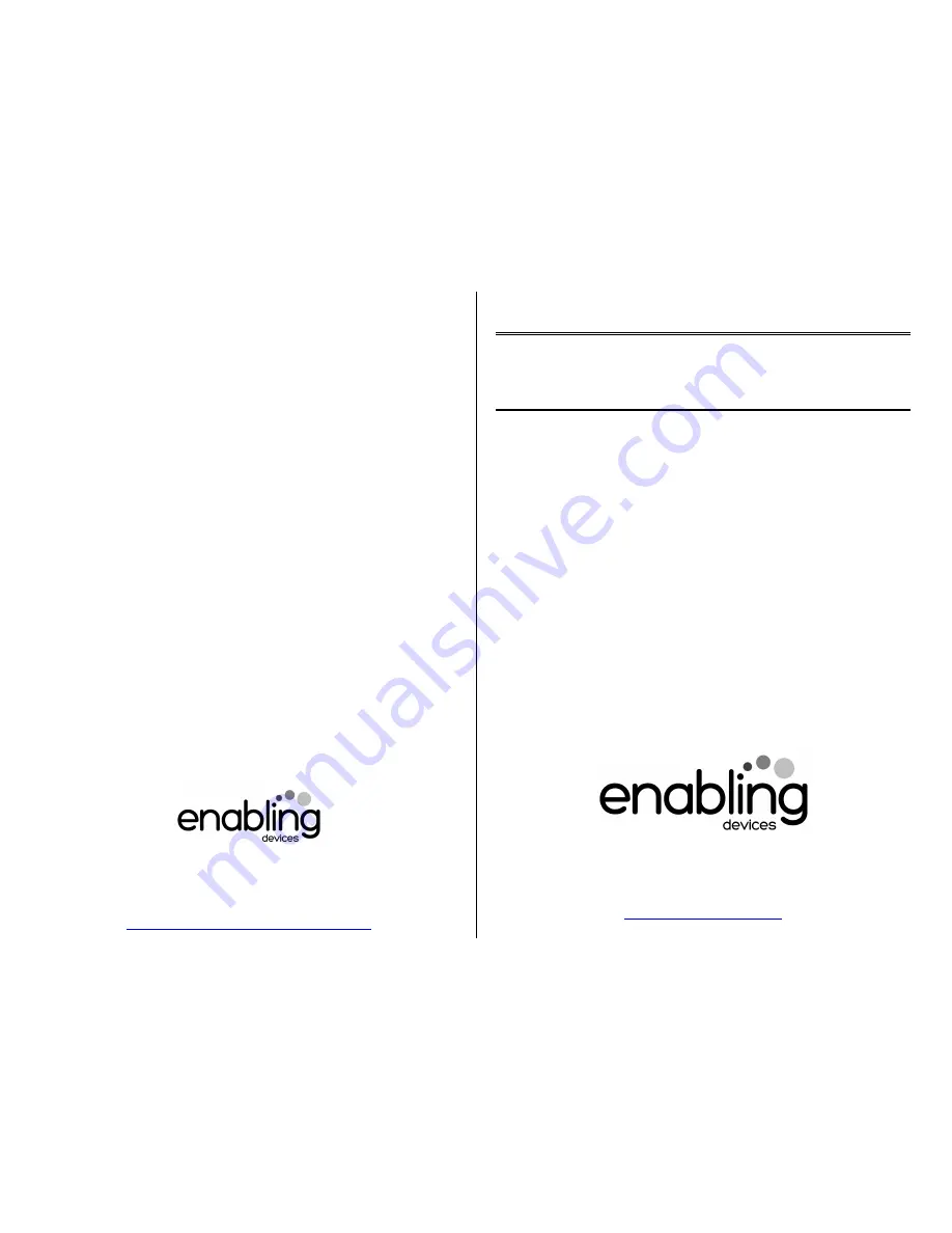 Enabling Devices Plasma Star 1673 User Manual Download Page 1