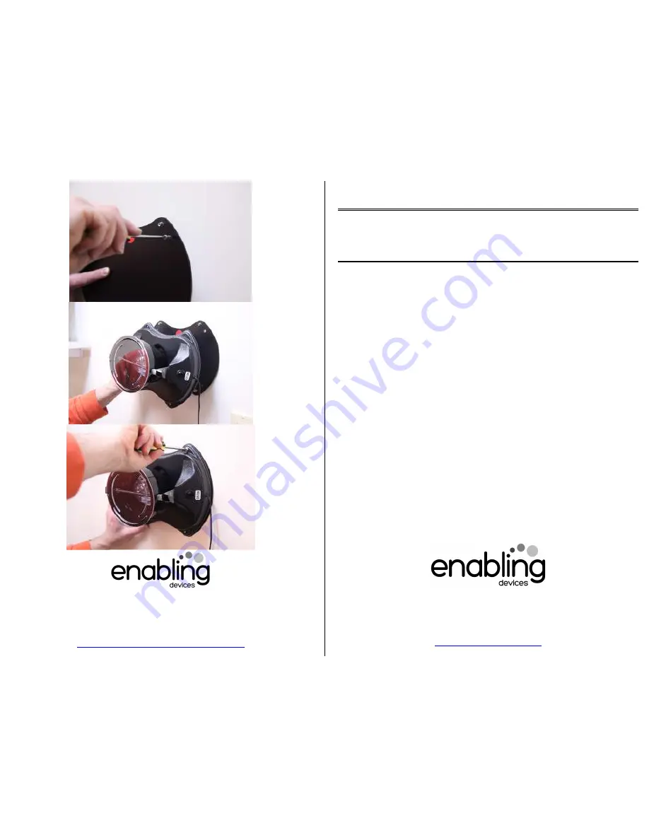 Enabling Devices Sensory Projector User Manual Download Page 1