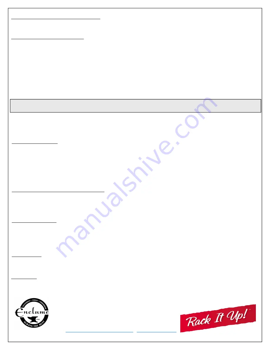 Enclume RACK IT UP! MPB-06 Скачать руководство пользователя страница 3