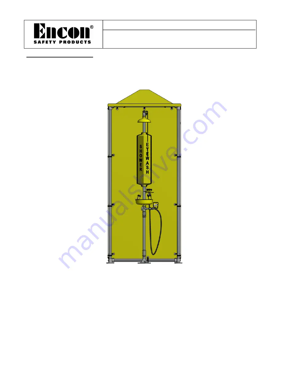 ENCON SHOWER SHELTER Manual Download Page 1