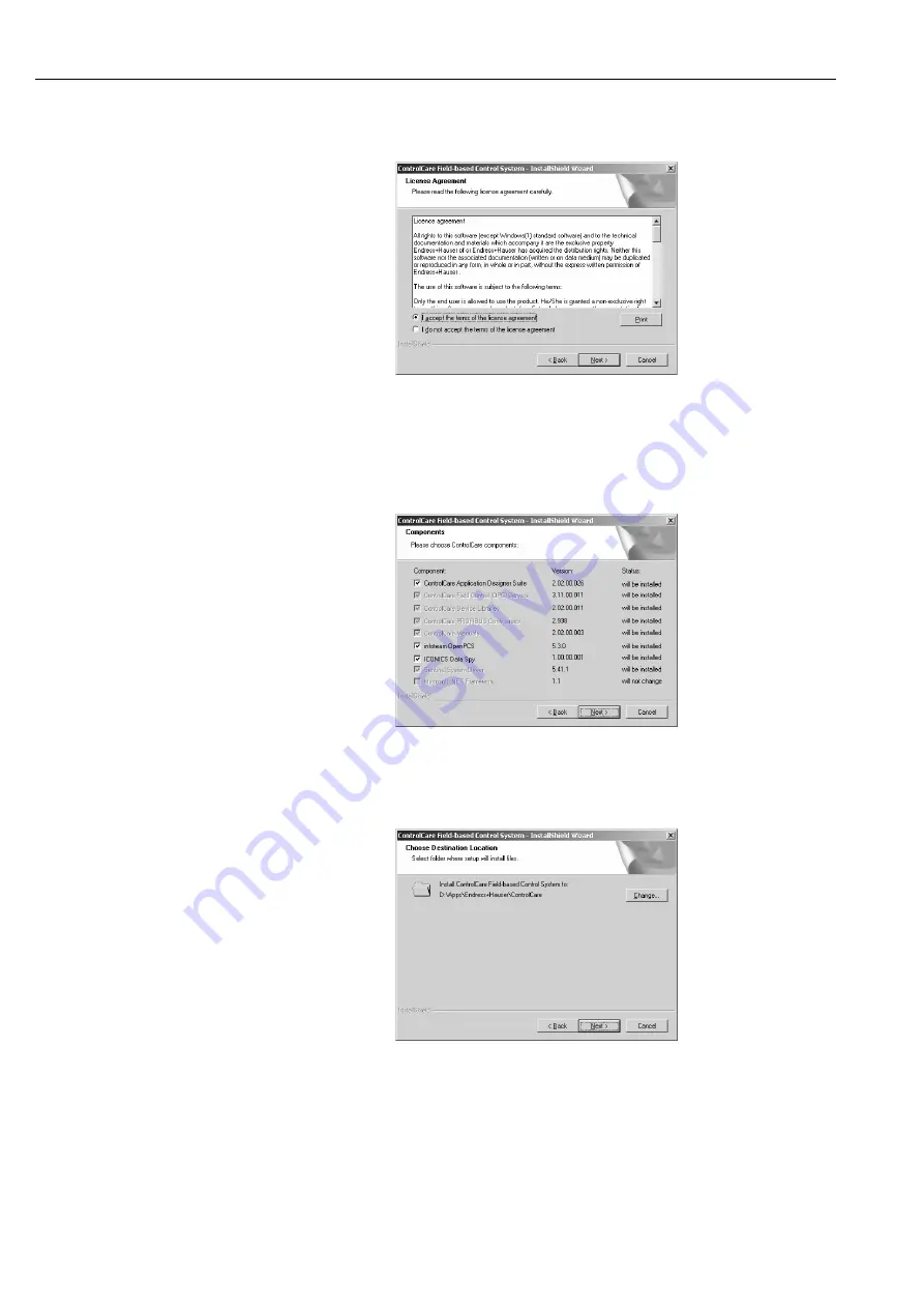 Endress+Hauser ControlCare SFC162 Operating Instructions Manual Download Page 10