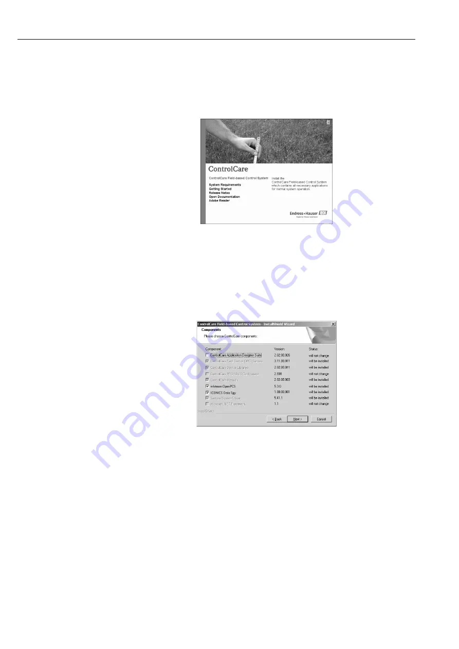 Endress+Hauser ControlCare SFC162 Operating Instructions Manual Download Page 12