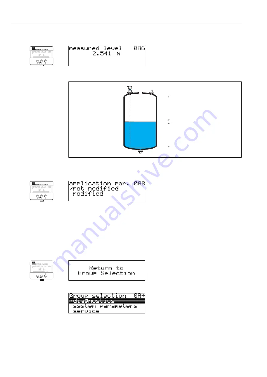 Endress+Hauser FMU 40 Description Of Instrument Functions Download Page 64