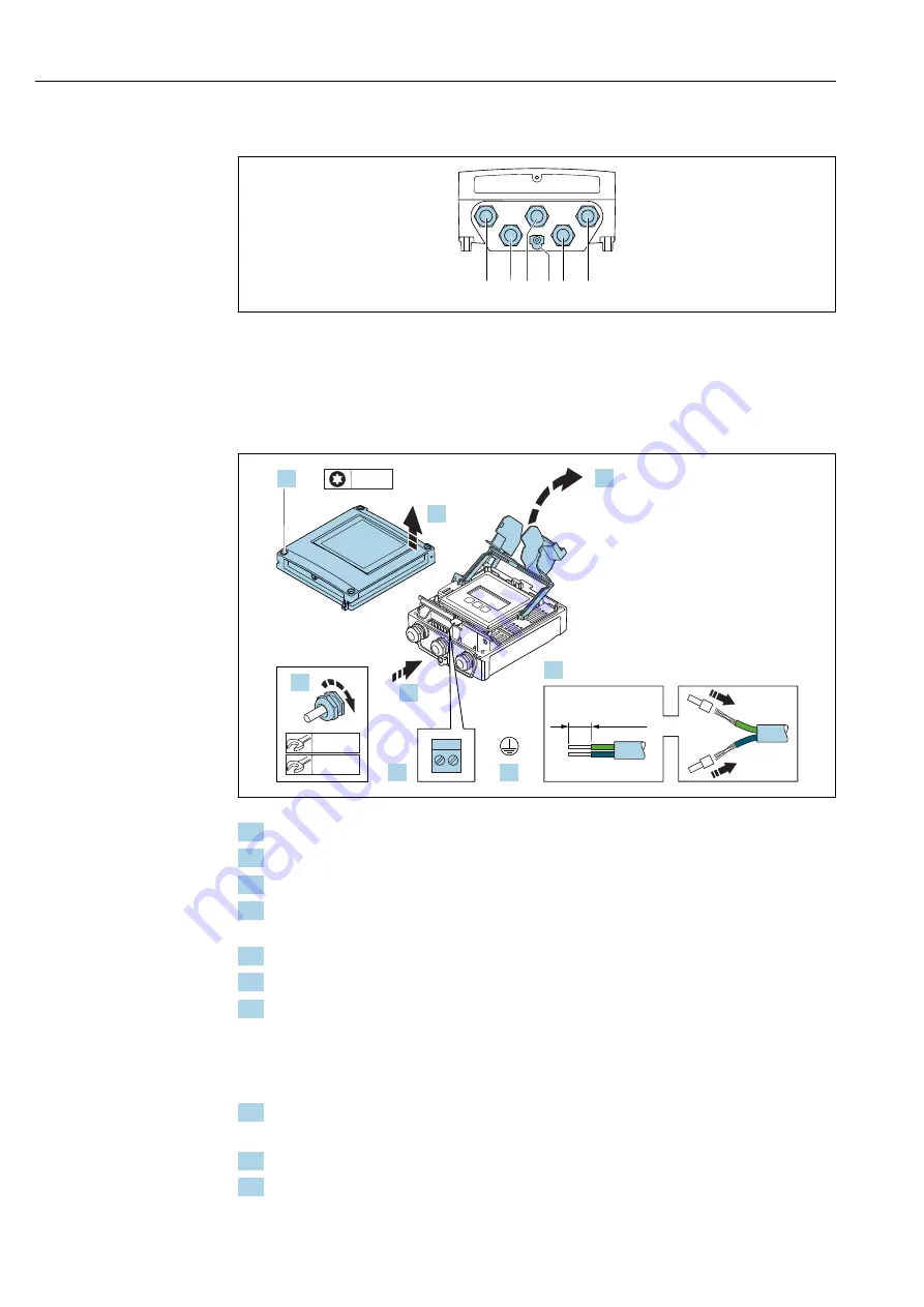 Endress+Hauser Hart Proline Promag P 500 Operating Instructions Manual Download Page 48