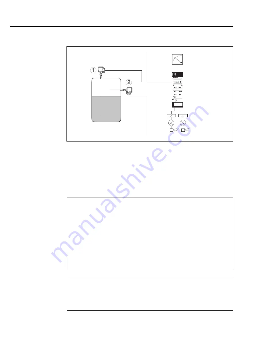 Endress+Hauser silometer FMC 671 Z Operating Instruction Download Page 48