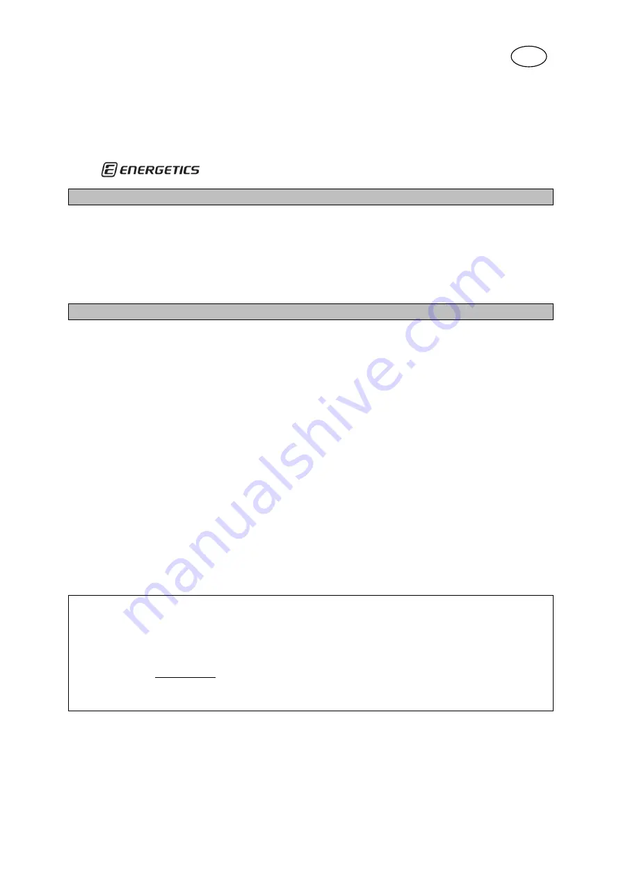 Energetics XT 1090 A25 Manual Download Page 52