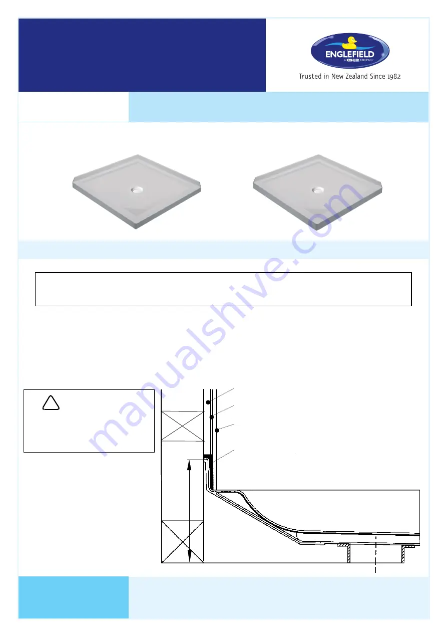 Englefield QUICK-FIT SHOWER TRAY Скачать руководство пользователя страница 1