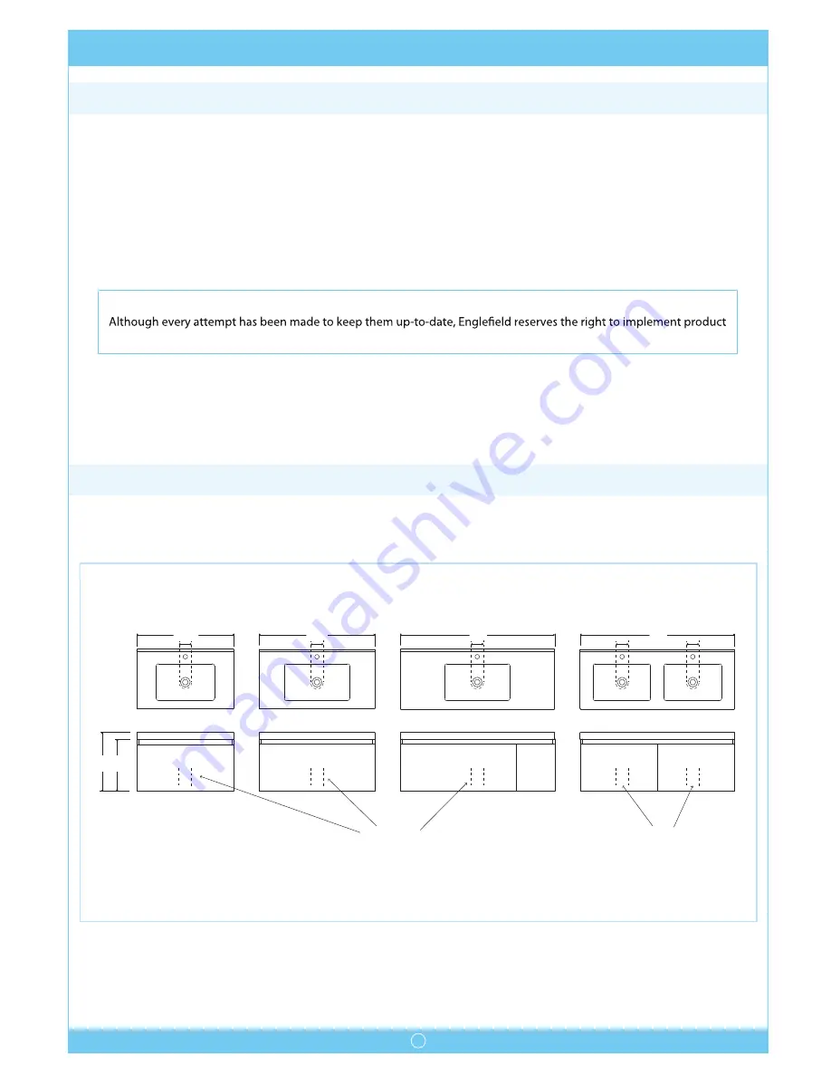 Englefield Valencia Single Drawer Vanity Скачать руководство пользователя страница 2