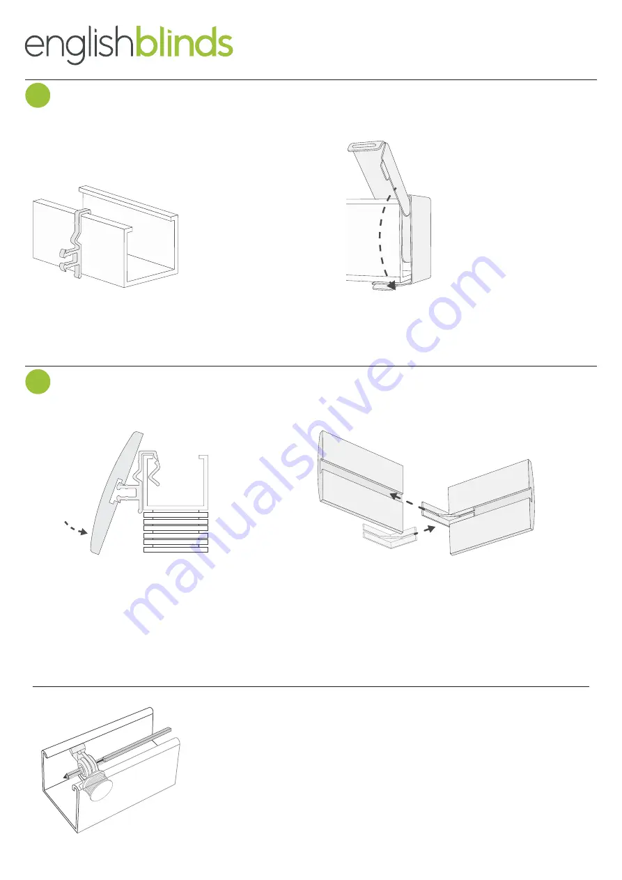 English Blinds Faux Wood Blinds Installation Manual Download Page 2