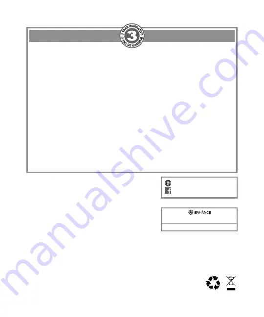 ENHANCE ENPCPLF100BKEW User Manual Download Page 16