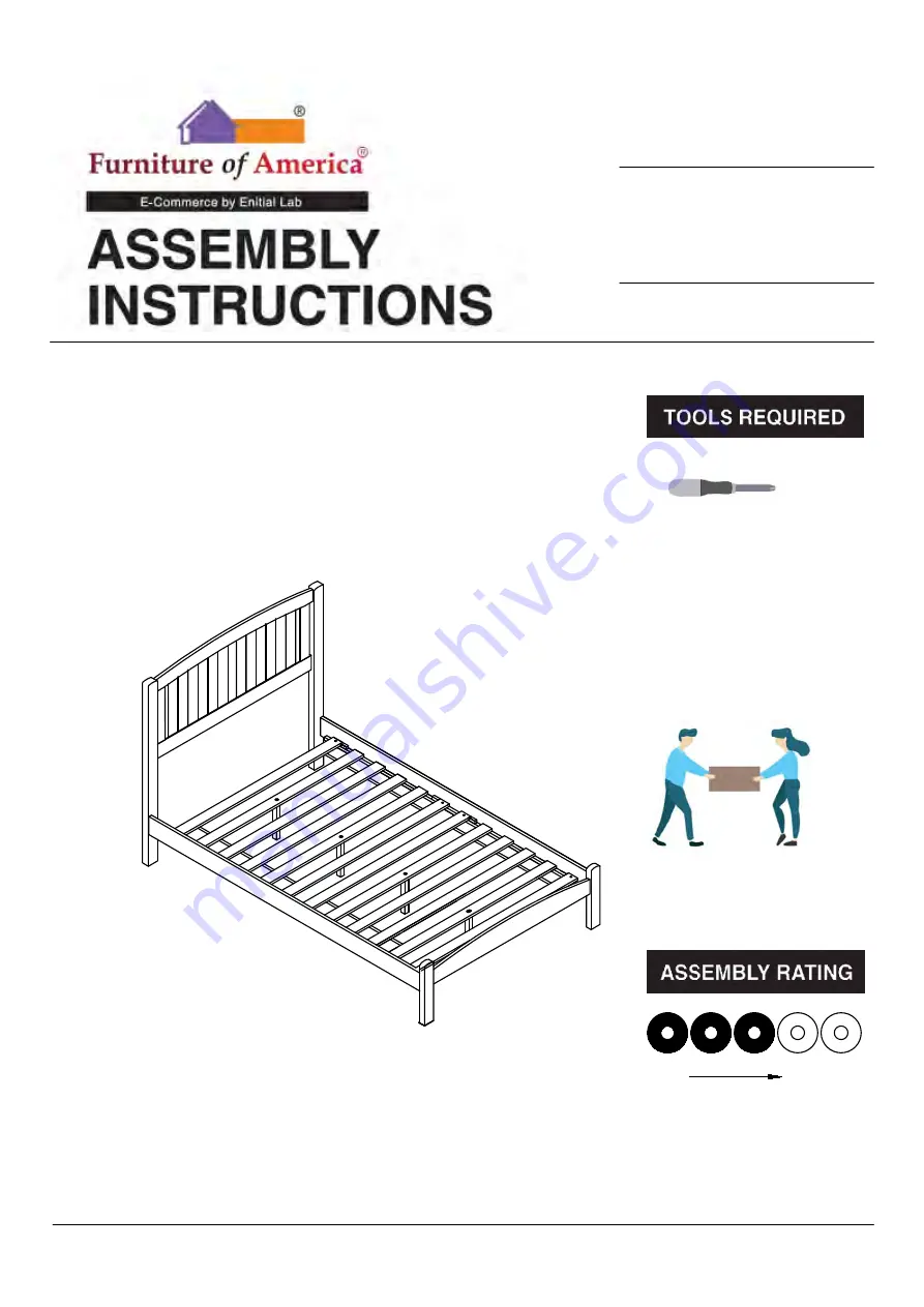 Enitial Lab Furniture of America CM7902F Скачать руководство пользователя страница 1