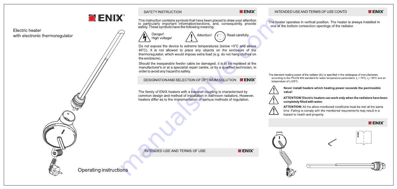 ENIX GV-300 Operating Instructions Download Page 1