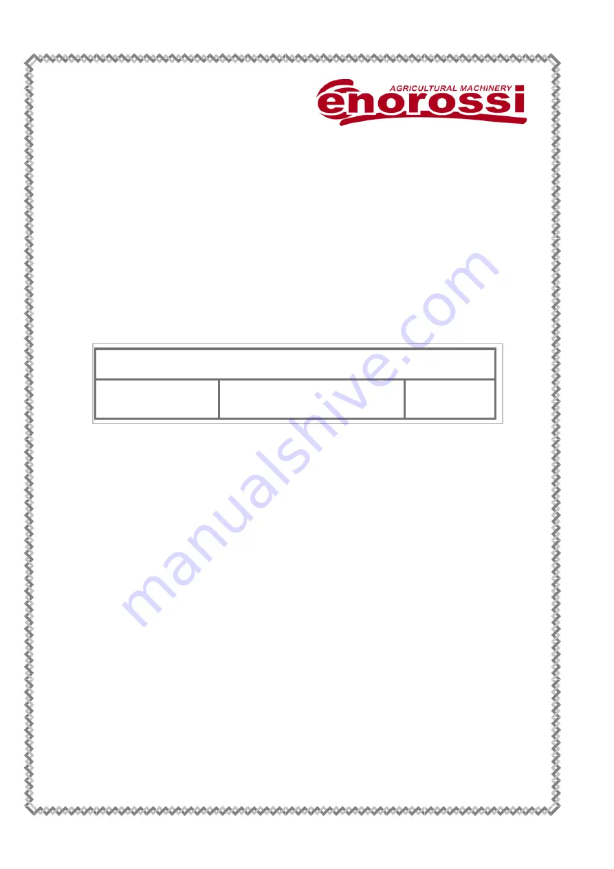 enorossi DMC TREX 250 Use And Maintenance Manual Download Page 2