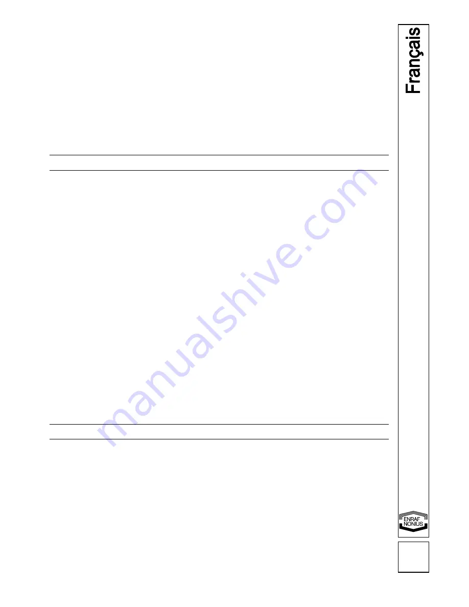 Enraf Nonius Crosswalker Operating Instructions Manual Download Page 73