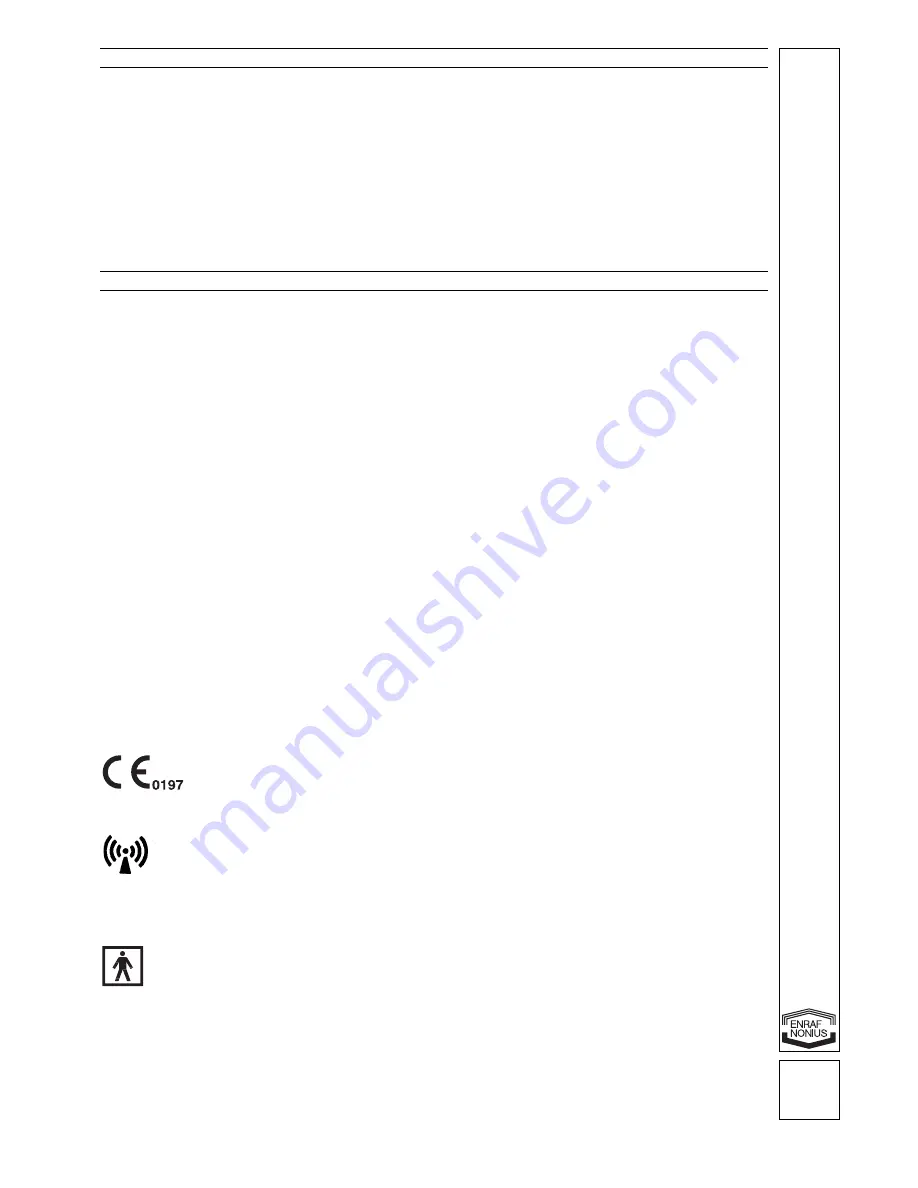 Enraf Nonius Curapuls 970 Operating Instructions Manual Download Page 17