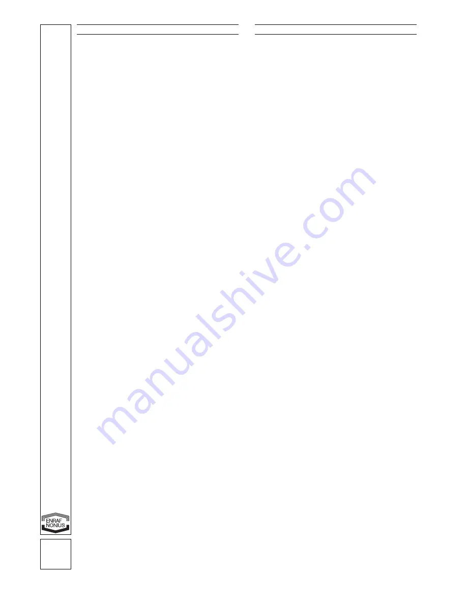 Enraf Nonius Curapuls 970 Operating Instructions Manual Download Page 34