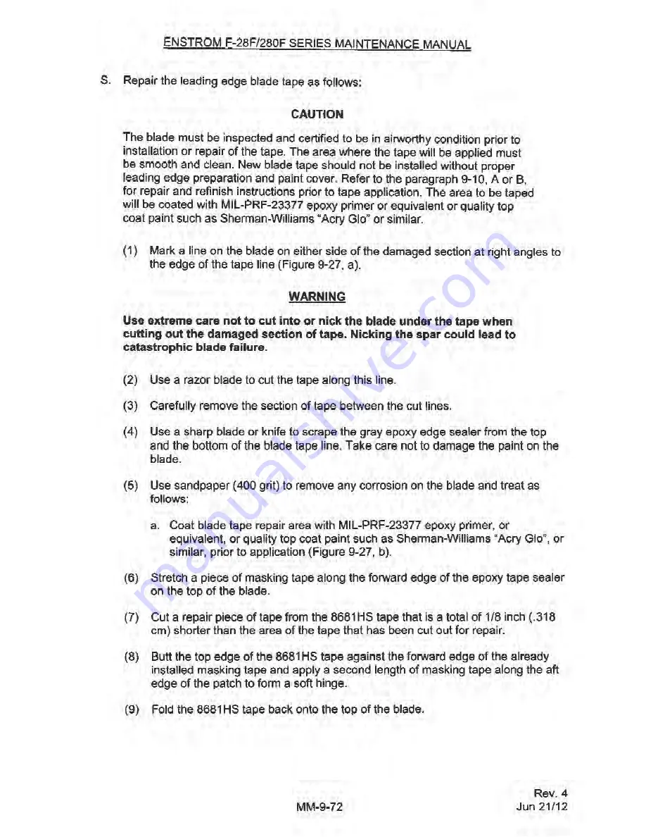 ENSTROM 280F Series Maintenance Manual Download Page 326