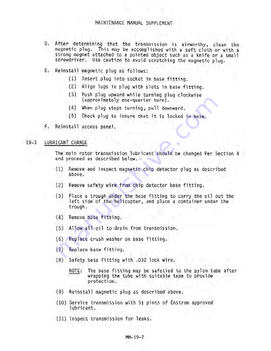 ENSTROM 280F Series Maintenance Manual Download Page 644