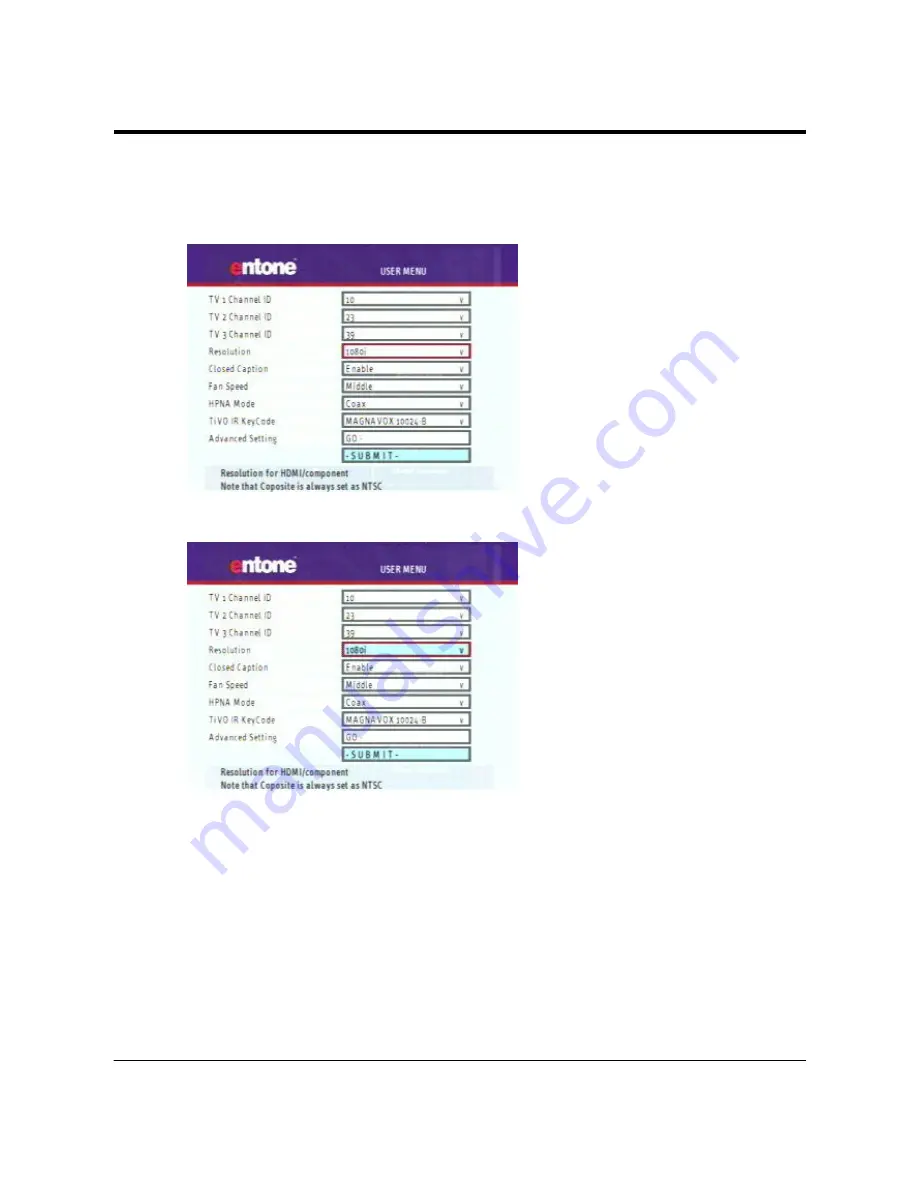 Entone Hydra HD - B Serie User Manual Download Page 41