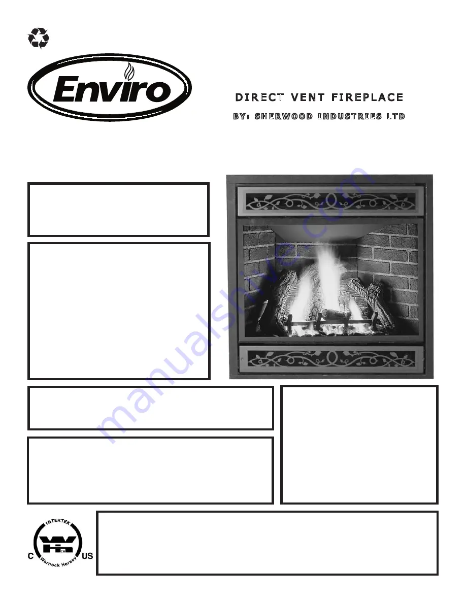 Enviro C-11275 Owner'S Manual Download Page 1