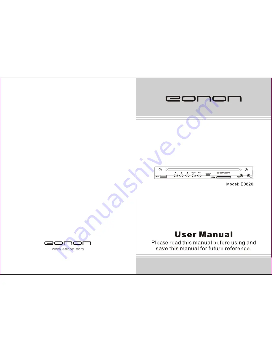 Eonon E0820 User Manual Download Page 1