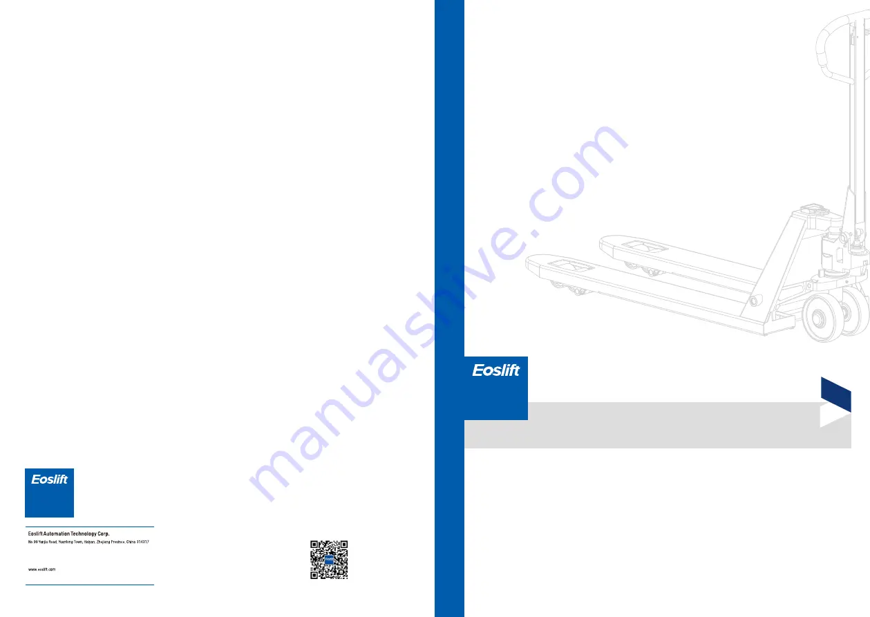 Eoslift E20V Operating Instructions Manual Download Page 1