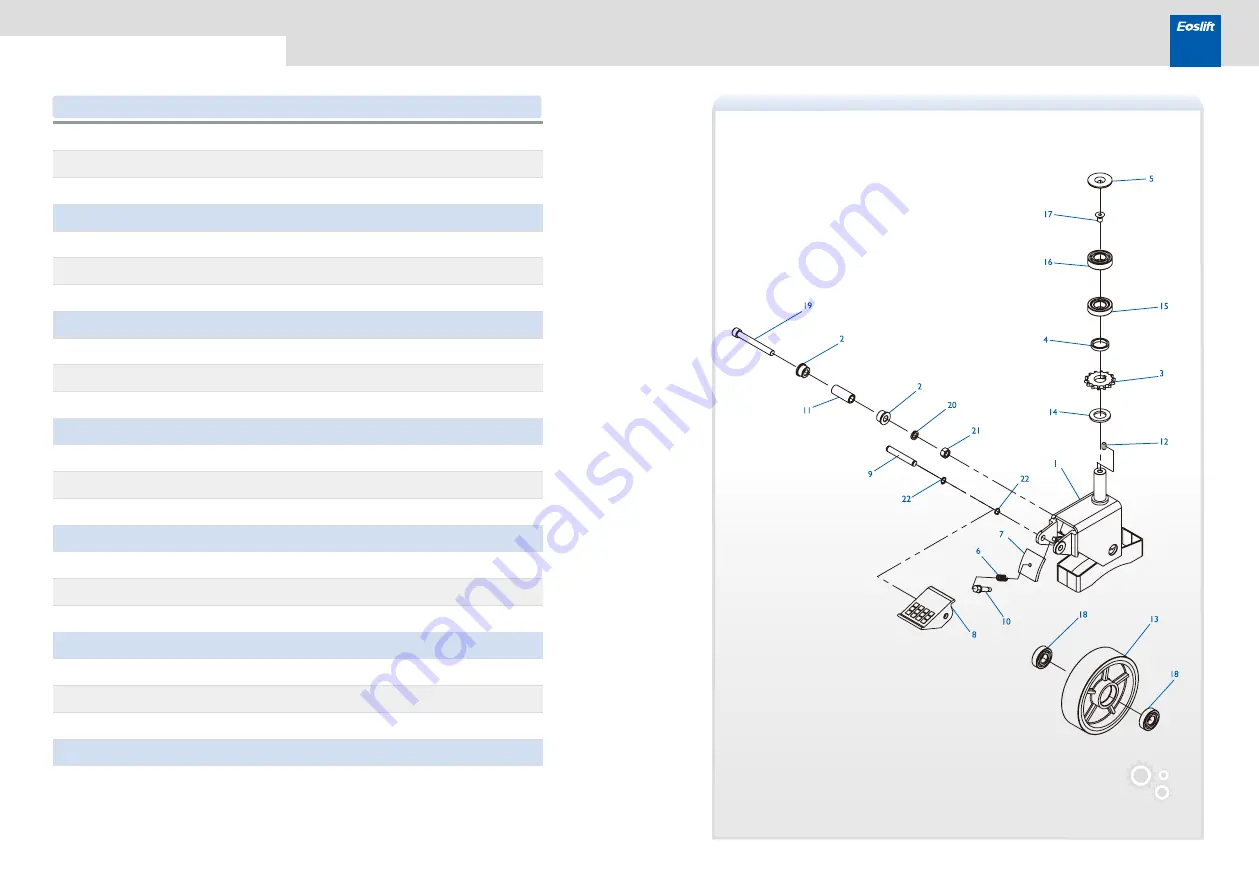 Eoslift S10 Operating Instructions Manual Download Page 9