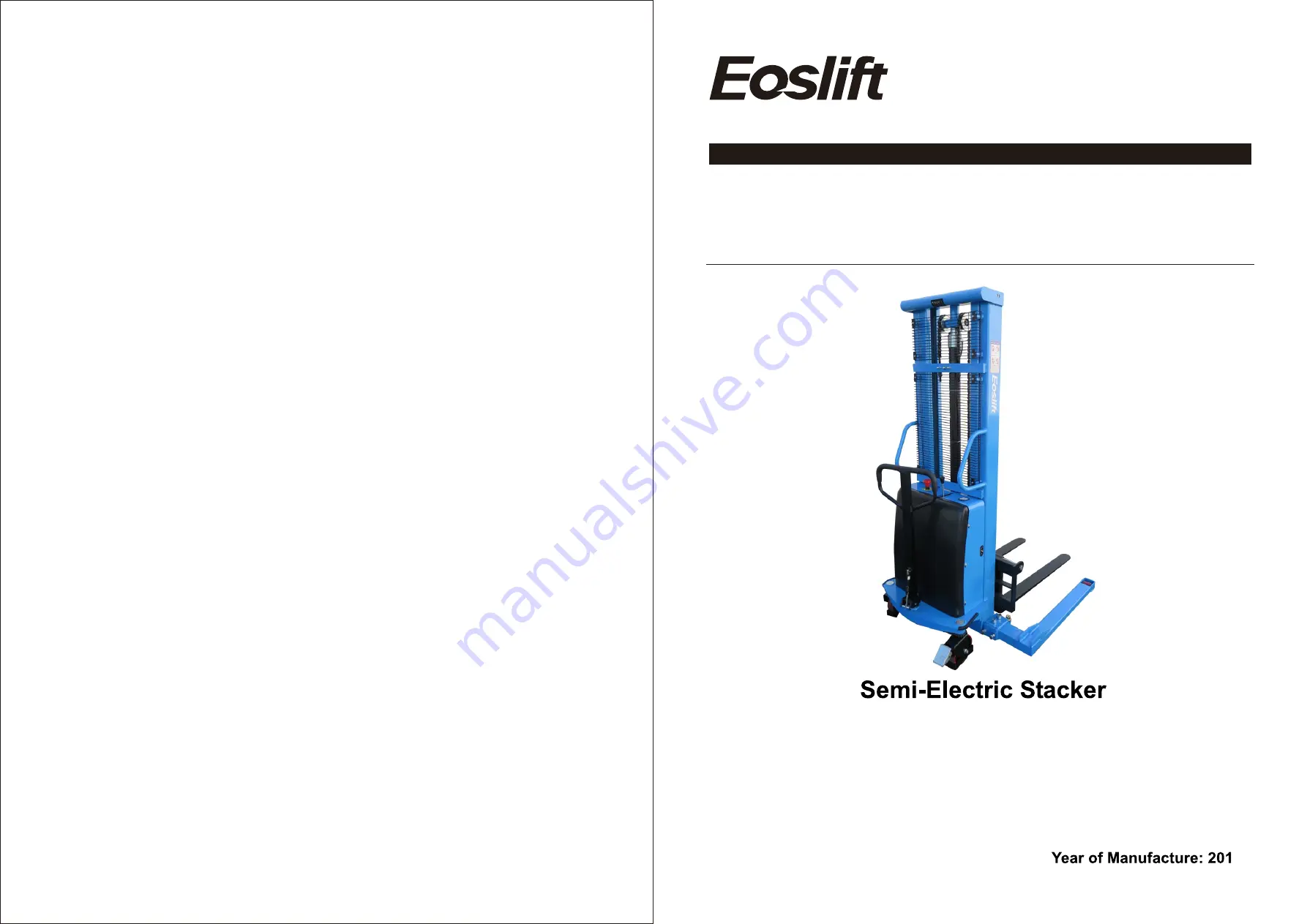 Eoslift S15J Operating Instructions Manual Download Page 1