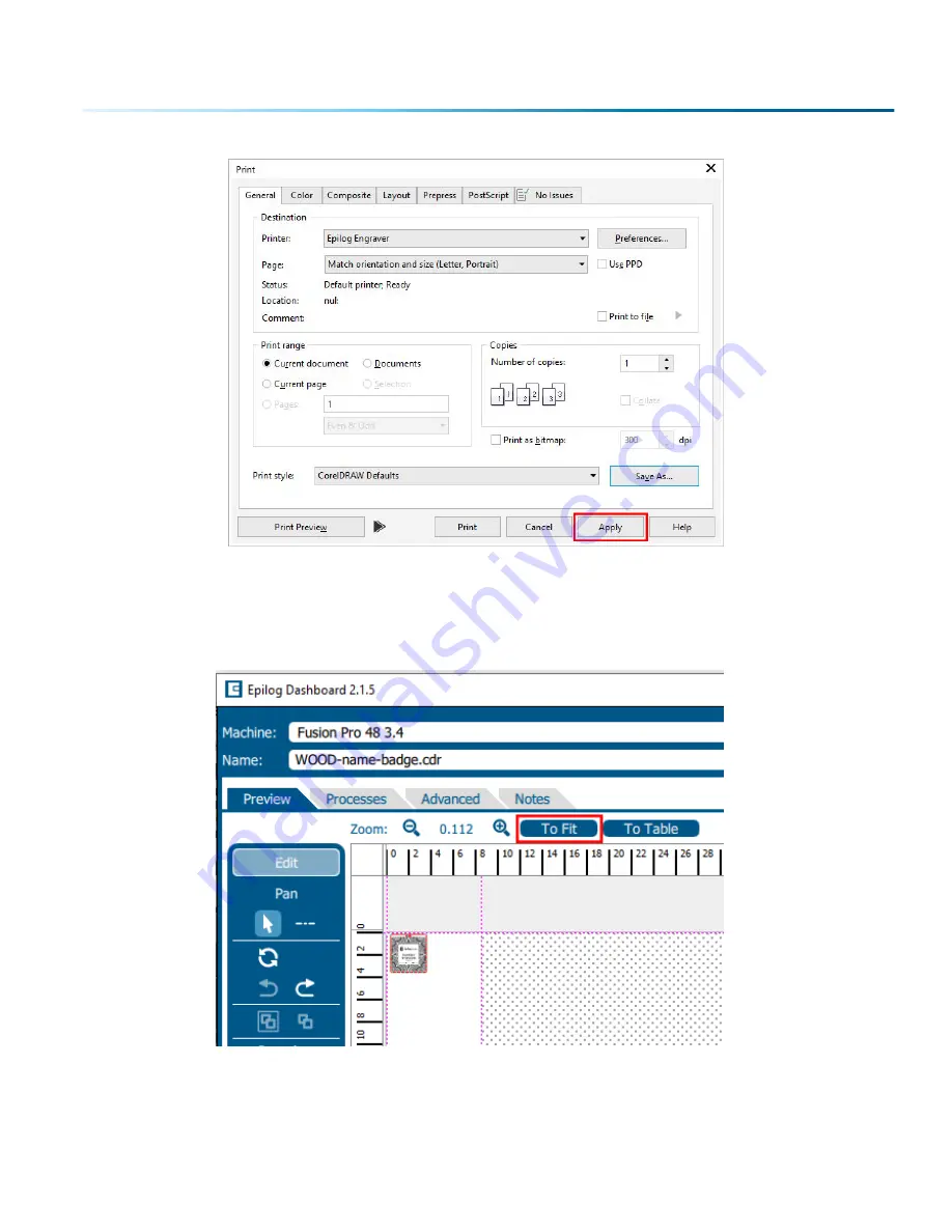 Epilog Laser Fusion Pro 32 Скачать руководство пользователя страница 65