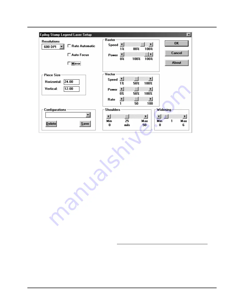 Epilog Laser Legend 6000 Owner'S Manual Download Page 27