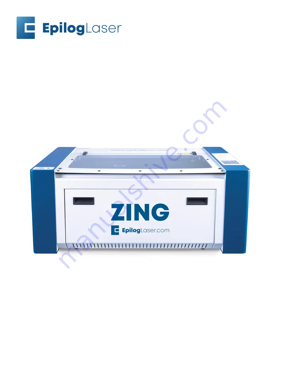 Epilog Laser Zing 24 Quick Start Manual Download Page 1