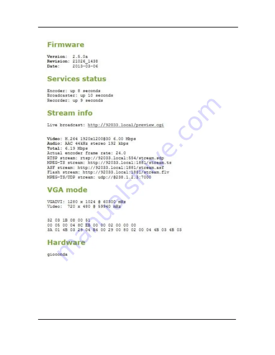 epiphan DVI Broadcaster DL User Manual Download Page 89