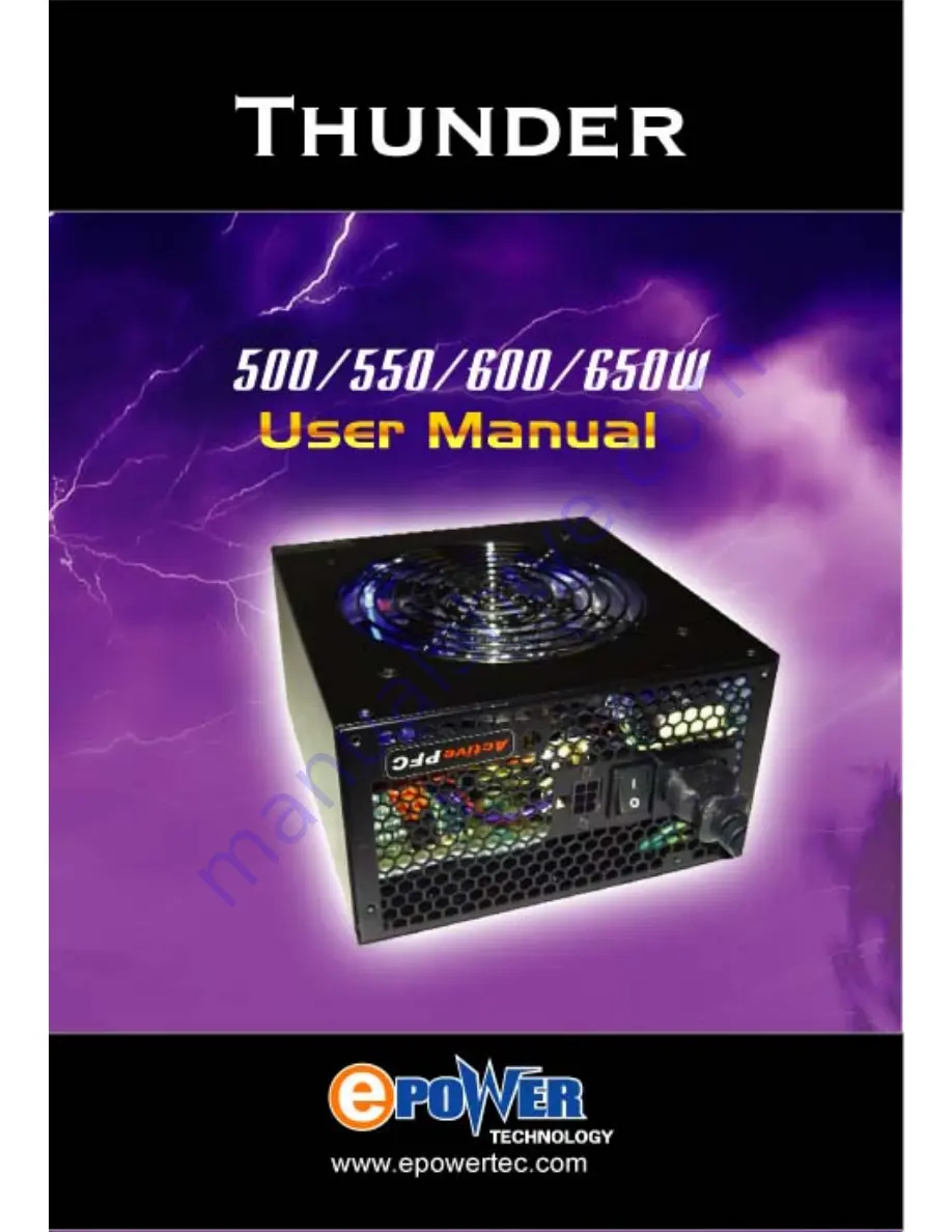 Epower Technology Thunder EP-500-TD2 User Manual Download Page 1