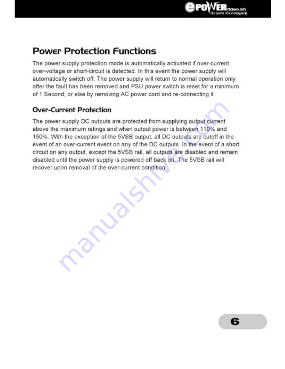 Epower Technology Thunder EP-500-TD2 User Manual Download Page 8