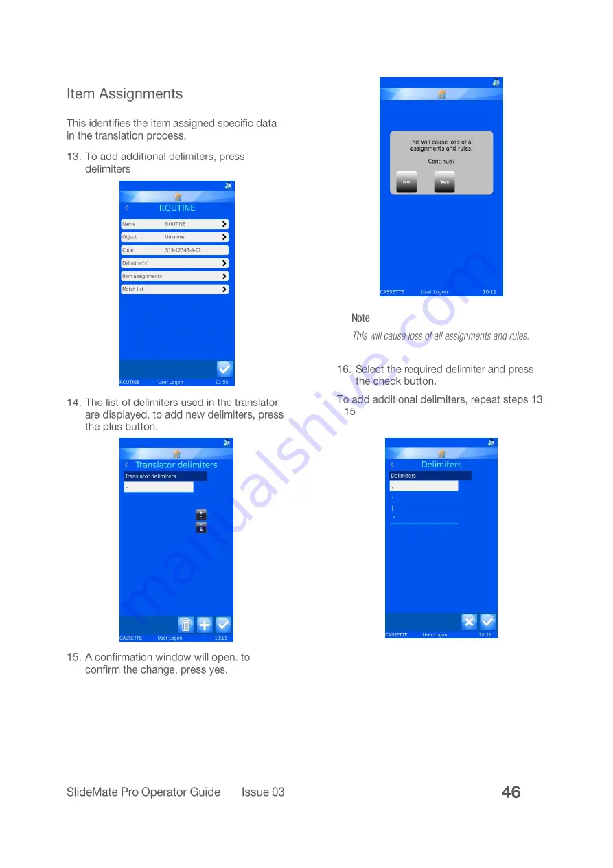 epredia SlideMate Pro Operator'S Manual Download Page 46