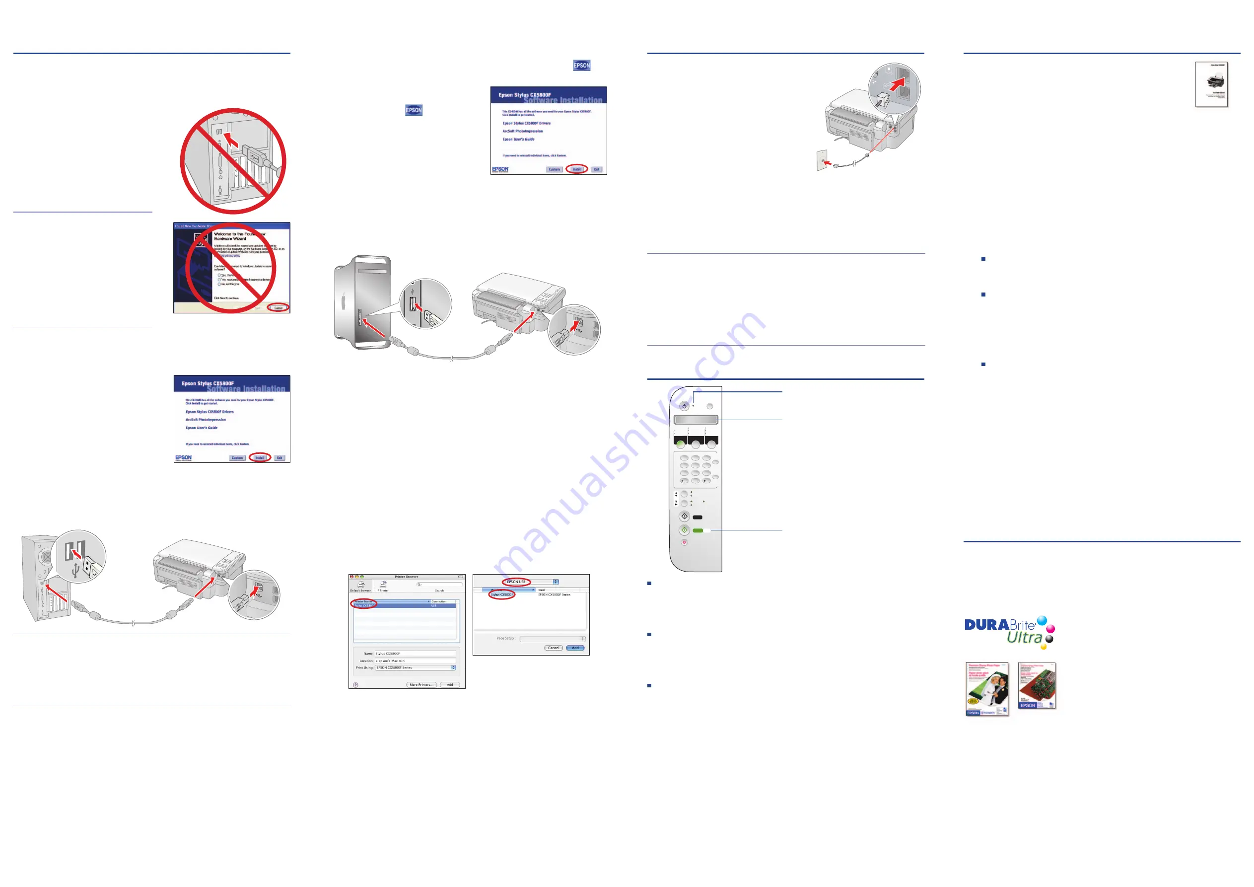 Epson Stylus CX5800F Start Here Download Page 3