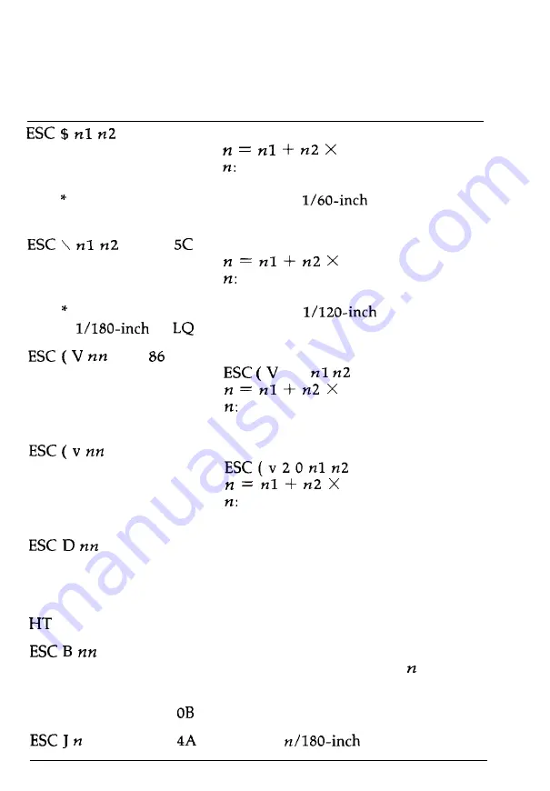 Epson 1170 User Manual Download Page 134