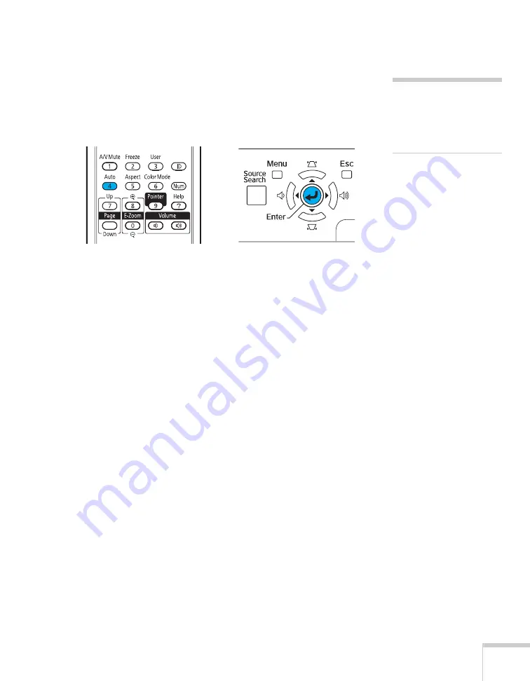 Epson 1730W - PowerLite WXGA LCD Projector User Manual Download Page 25